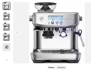 Machine tactile BES880BSS 100% neuve et originale, taille unique, en acier inoxydable brossé - Product Image 1