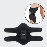 Genouillère de soutien à ressorts avec 3 ressorts de rebond, réglable, 4 sangles de compression, protection puissante, genouillères de sport à rebond