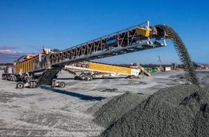 Apilador telescópico portátil móvil Soluciones de manejo a granel Apilador móvil para planta de cemento - Product Image 6