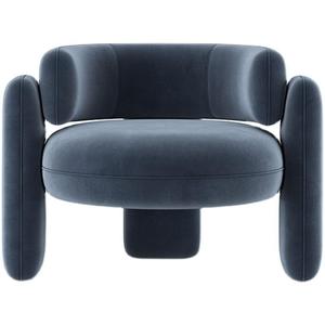 Fauteuil simple de luxe américain, design minimaliste italien, chaise de salon pour la décoration intérieure - Product Image 1