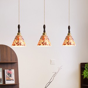 Vintage Style Pendant <b>Light</b> Solid Wood E27 LED Single Head Chandelier For Bedroom Study Entryway - Product Image 3