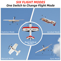 Radiolink A560 580mm Aereo RC ad Ala Fissa per Acrobazie 3D, 6 Modalità, 4KM di Portata, Aeroplano Telecomandato Brushless RTF per Principianti