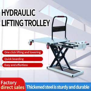 Taşınabilir elektrikli hidrolik kaldırma flatbed handcart makas tipi on-board taşıma, yükleme ve boşaltma için Simrek kamyon - Product Image 5