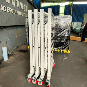 Chariot de rangement pliable en acier allié robuste sur mesure, système de rayonnage à quatre roues - Product Image 4