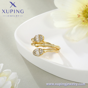 Joyería XUPING al por Mayor 2025 <span class=keywords><strong>CoCreate</strong></span> Anillo de Moda para Mujer de Cobre Chapado en Oro con Circonita Cúbica Sintética Más Vendido - Product Image 6