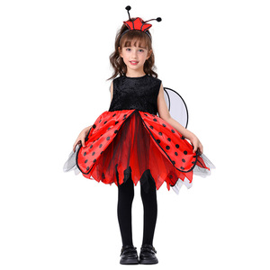 Costume da Ape Lavoratrice o Coccinella Sette Punti per Bambini, Unisex, in Poliestere, per Spettacoli Teatrali, Cartone Animato - Product Image 3