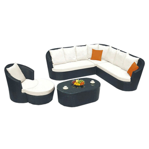 Ensemble de salon de jardin contemporain pour la maison, mobilier d'extérieur, canapés de jardin en rotin de luxe imperméables, sectionnels, 8203 Ga - Product Image 3