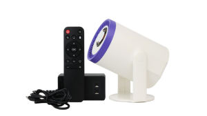 JUNUO 2026 Nuevo <span class=keywords><strong>Mini</strong></span> Proyector UI de 200ANSI Lúmenes, TURN1 Android 14, Enfoque Manual, 720P, Portátil, Multicolor - Product Image 3