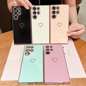 Funda de teléfono con corazón de amor galvanizado 6D, para Samsung Galaxy S22 Plus <span class=keywords><strong>Ultra</strong></span> S20 FE A13 <span class=keywords><strong>A33</strong></span> A53 5G - Product Image 1