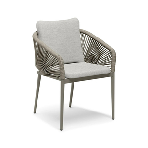 Ensemble de mobilier d'hôtel : chaise et table de salle à manger, ensemble de salle à manger d'extérieur en corde et aluminium pour jardin - Product Image 5