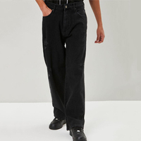 Jeans baggy de qualité supérieure personnalisés en usine nouveau style de jeans endommagés en denim pour hommes