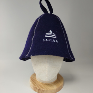 Chapeau de sauna en feutre avec logo brodé personnalisé, protection thermique épaisse pour salle de sauna et complexe de bains chauds - Product Image 6