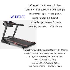 <span class=keywords><strong>Caminadora</strong></span> Eléctrica Plegable Directo de Fábrica con Pantalla LCD para Caminar y Correr, Gimnasio en Casa, Fitness - Product Image 4