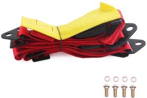 JBR4001レッドセーフティレーシングハーネス4ポイントカーユースセーフティベルト - Product Image 4