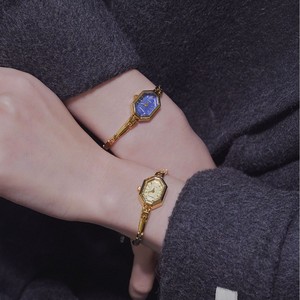 <span class=keywords><strong>Montre</strong></span> en or à <span class=keywords><strong>quartz</strong></span> ultra-fine, petite, carrée, creuse, de style distinctif, bleu Aurora, écologique, pour femmes - Product Image 5