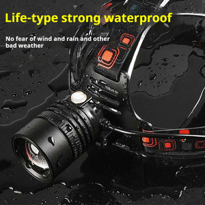 Phare LED longue portée <span class=keywords><strong>12000</strong></span> Lumen 30W TYPE-C phare zoomable rechargeable USB pour le cyclisme et la randonnée - Product Image 2