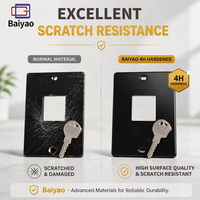Panel Frontal Acrílico con Recubrimiento Gráfico Personalizado, Material PET con Botones, para Paneles Electrónicos/Médicos, Resistente a Arañazos
