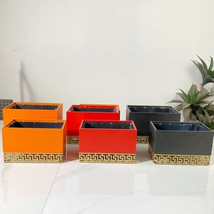 Dezun Home Furnishings Rectangular Storage Box Aluminum Base Wooden Gift Box For Home Desktop Decorative Storage - Product Image 1