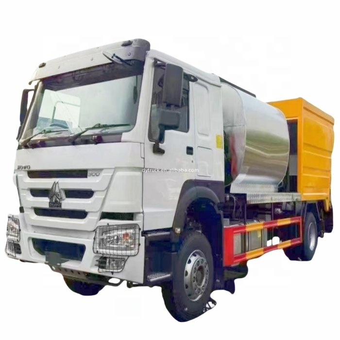 HOWO 4x2, машина для гравийной стружки, дорожная машина, 12 куб. М, распределитель асфальта, синхронная герметизация чипов, грузовик для продажи