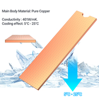 OEM Pur Cuivre M2 NVMe NGFF Dissipateur Thermique Nano Coussinets Thermiques SSD Refroidisseur Radiateur pour Ordinateur Portable/Bureau Produits en Stock