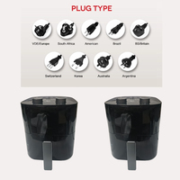 Four personnalisé multifonction grande capacité puissance numérique Smart Silver Crest Friteuse à air sans huile Cuisinière Friteuse à air