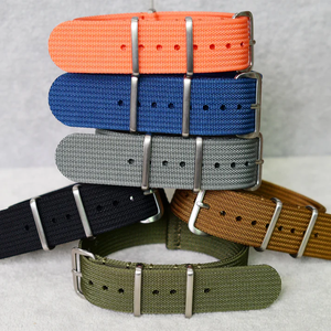 Lionorm OEM gân Nylon Watchband 18mm 20mm 22mm Nylon Braid đạn đạo vải Dây đeo đồng hồ cho phổ ban nhạc đồng hồ - Product Image 2