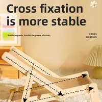 Tapis en sisal en bois massif pour lit de chien, griffoir pour chat, colonne à griffer intégrée pour grand chien, jouet pour chat, protection de canapé, réglable