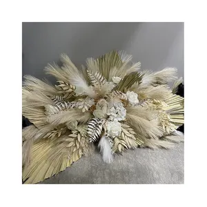 Wedding party decorative artificial pampas palm leave arch flower