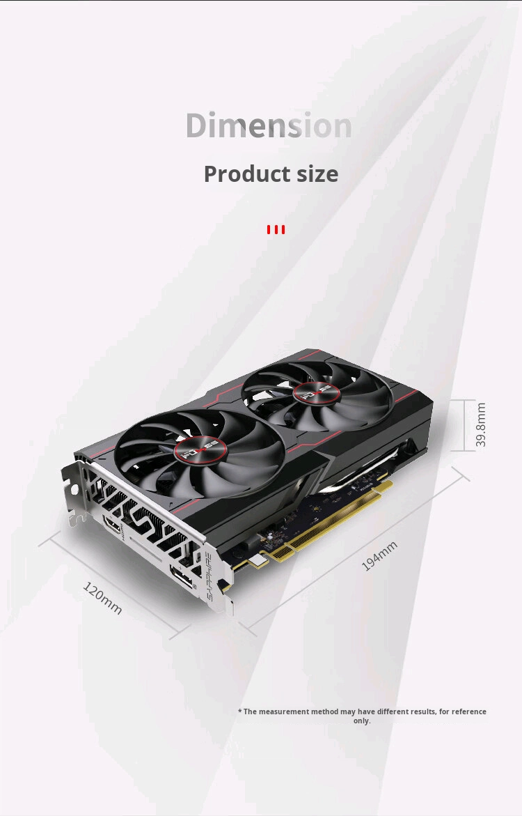 Tarjeta gráfica del juego de RX6500XT 4GB