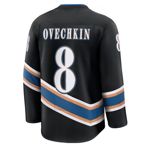 2025 Nieuwe Gestikte IJshockey Washington Shirts 8 Alexander Ovechkin 77 T.J. Oshie Custom Team Shirt - Product Image 3