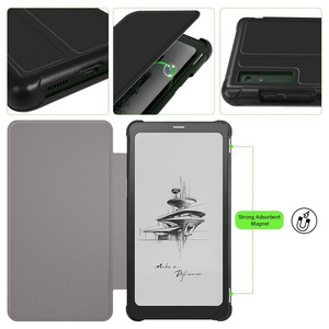 เคสหนังสือฝาพับแม่เหล็กมองไม่เห็นสำหรับ <span class=keywords><strong>ONYX</strong></span> <span class=keywords><strong>BOOX</strong></span> Palma 6.13นิ้วสมาร์ทเคสสำหรับธุรกิจหนัง PU เคสแท็บเล็ต