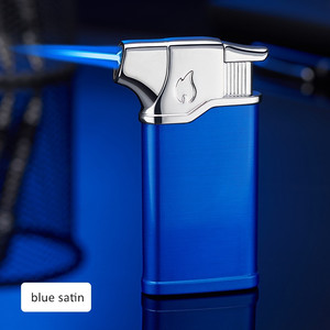 Mechero de butano de alta calidad para cocina, encendedor de Gas rellenable para barbacoa, elegante y a prueba de viento, llama de chorro - Product Image 6