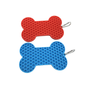 แผ่นรองเลียรูปกระดูกซิลิโคนสำหรับสัตว์เลี้ยง แผ่นรองเลียแบบใหม่รักษ์โลกสำหรับสุนัข ช่วยให้สัตว์เลี้ยงกินอาหารช้าลง - Product Image 2