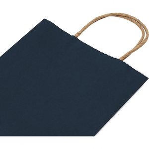 <b>Gift</b> Bags with Handles Colored Kraft Paper Shopping Totes for Wedding Event Guests <b>Small</b> Business Retail Recyclable Paper Bag - Product Image 5