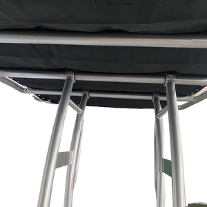 Zware-duty T-top boot T-top voor center console, universeel, geanodiseerd zwart-wit frame met zwarte kapribben, nieuwe staat - Product Image 3