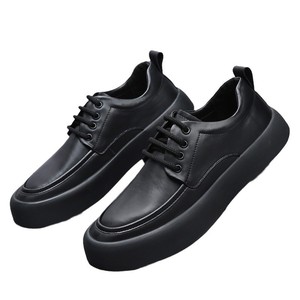 Zapatos Derby Casuales de Negocios para Hombre, de Caña Alta, Hechos a Mano con Tecnología Goodyear, Puntera Ancha, Cuero Genuino con Suela Gruesa, Aumentan la Altura y Brindan Comodidad - Product Image 5