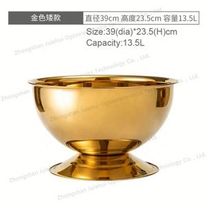 Seau à bouteilles en métal avec logo personnalisé Refroidisseur de bière Bac à boissons Bol à vin et à champagne en acier inoxydable Seau Lce pour 6 bouteilles - Product Image 5