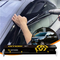 Film solaire automobile pour vitres, nitride de titane par pulvérisation magnétronique, anti-rayures, 99% IRR, 99% UVR, 2,5 mil, teinte HD pour pare-brise de voiture, 8