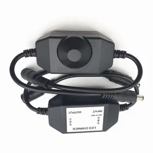 Customized DC 5.5*2.1MM male to female jack with LED Dimmer switch DC extension power cable