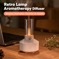 Nouveau diffuseur d'huiles essentielles vintage, humidificateur d'ambiance, machine d'aromathérapie, pulvérisateur d'air, atomiseur ultrasonique