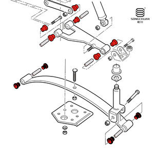 Plaques de protection en acier DS TXT pour la réparation de voiturettes de golf, incluant les pièces 1015583, 101230, 8754, 8755 - Product Image 1