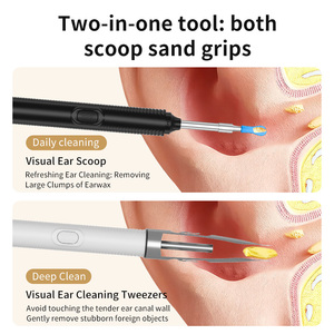 Outil <span class=keywords><strong>de</strong></span> nettoyage d'oreilles avec capuchon <span class=keywords><strong>de</strong></span> protection, otoscope, cure-<span class=keywords><strong>oreille</strong></span> avec caméra, nettoyeur <span class=keywords><strong>de</strong></span> cérumen et pince à épiler - Product Image 6