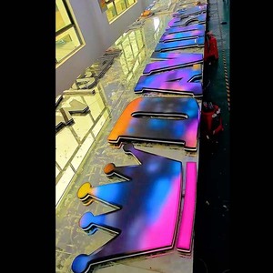 Vendita calda su misura impermeabile Led esterno 3d segno lettera Rgb multicolore cambiante segno del negozio - Product Image 1