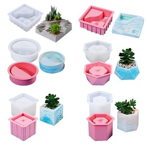 3D facile funzionamento a buon mercato medio elaborato pedone Plaza forma di cilindro stampo <span class=keywords><strong>in</strong></span> Silicone per vaso <span class=keywords><strong>in</strong></span> resina di cemento - Product Image 6