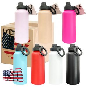 Vacuum Insulated BPA Free Custom LogoBulk Copper Plated 32oz Water Bottle with Phone Holder - Product Image 1