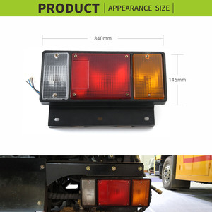 Feux arrière de camion en métal noir avec grille métallique à 40 perles, <span class=keywords><strong>LED</strong></span> lumineuses, halogènes et xénon – Vente en gros usine - Product Image 2