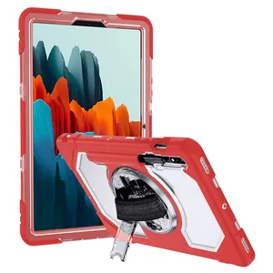 Per <span class=keywords><strong>Samsung</strong></span> <span class=keywords><strong>Galaxy</strong></span> <span class=keywords><strong>Tab</strong></span> Custodia In Silicone + PC Shockproof <span class=keywords><strong>S7</strong></span> 3-strato di Protezione <span class=keywords><strong>Tablet</strong></span> Caso - Product Image 1