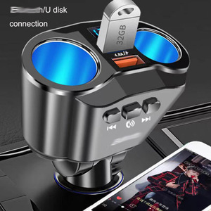 Adaptador de cargador de coche, dispositivo <span class=keywords><strong>port</strong></span>átil de doble puerto <span class=keywords><strong>Usb</strong></span> 4.2a Qc3.0 con voltímetro de 14,6 v, enchufe hembra para encendedor de cigarrillos - Product Image 3
