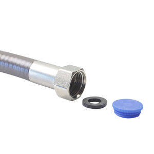 회색 배관 호스 주름형 호스 유연한 금속 파이프 황동 마감 표면 부식 방지 가스 및 물 안전 취급용 - Product Image 4