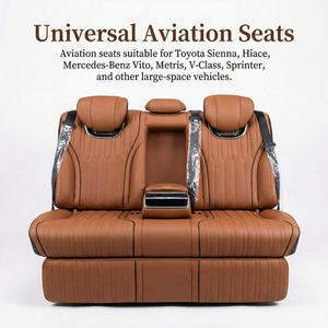 CARRIDE Sedile Universale per Van e MPV, Divano Letto in Pelle di Lusso, Reclinabile e Pieghevole, Compatibile con HiAce e <span class=keywords><strong>Vito</strong></span> - Product Image 2